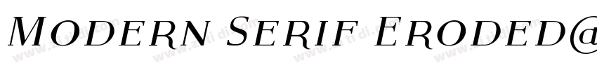 Modern Serif Eroded字字体转换